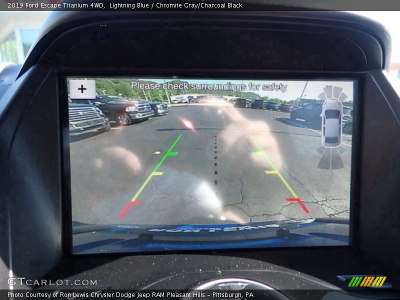 Lightning Blue / Chromite Gray/Charcoal Black 2019 Ford Escape Titanium 4WD