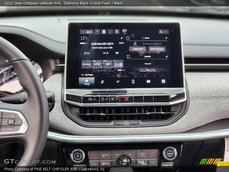 Diamond Black Crystal Pearl / Black 2022 Jeep Compass Latitude 4x4
