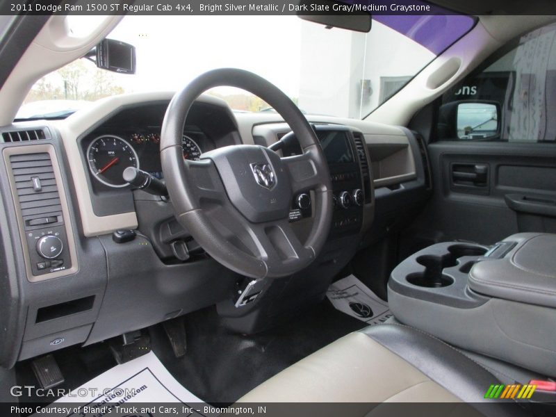 Bright Silver Metallic / Dark Slate Gray/Medium Graystone 2011 Dodge Ram 1500 ST Regular Cab 4x4