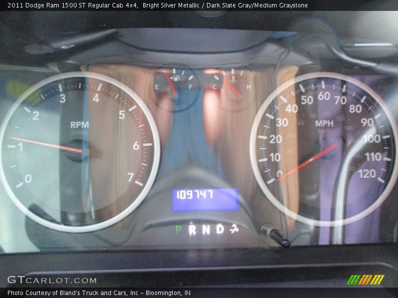 Bright Silver Metallic / Dark Slate Gray/Medium Graystone 2011 Dodge Ram 1500 ST Regular Cab 4x4