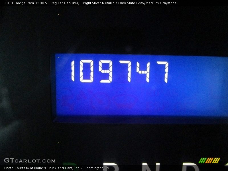 Bright Silver Metallic / Dark Slate Gray/Medium Graystone 2011 Dodge Ram 1500 ST Regular Cab 4x4