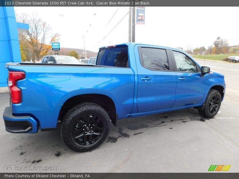Glacier Blue Metallic / Jet Black 2023 Chevrolet Silverado 1500 RST Crew Cab 4x4