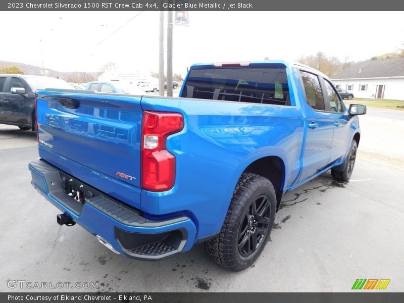 Glacier Blue Metallic / Jet Black 2023 Chevrolet Silverado 1500 RST Crew Cab 4x4