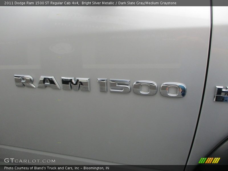 Bright Silver Metallic / Dark Slate Gray/Medium Graystone 2011 Dodge Ram 1500 ST Regular Cab 4x4