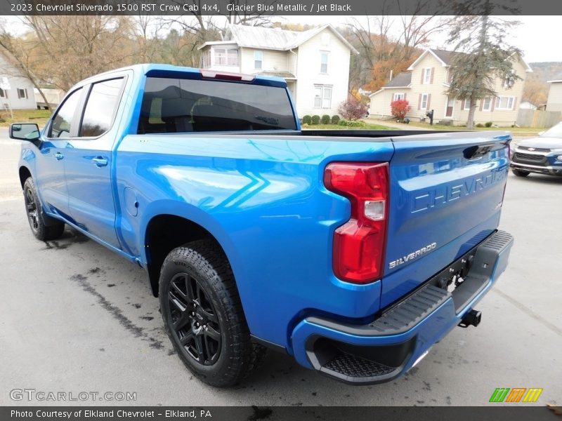 Glacier Blue Metallic / Jet Black 2023 Chevrolet Silverado 1500 RST Crew Cab 4x4