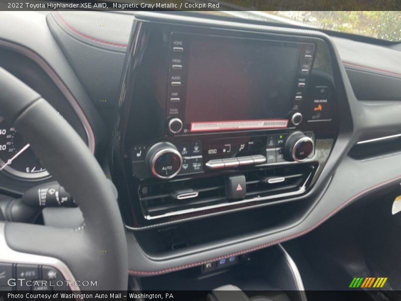 Magnetic Gray Metallic / Cockpit Red 2022 Toyota Highlander XSE AWD