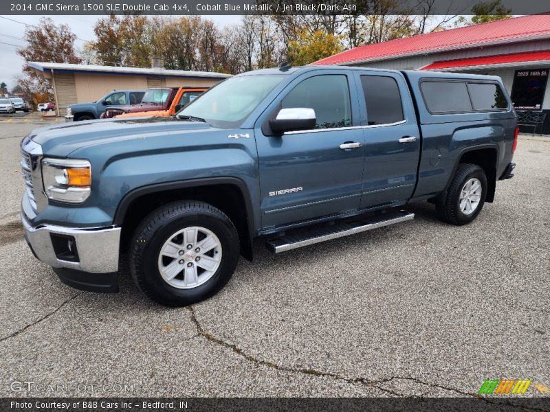 Cobalt Blue Metallic / Jet Black/Dark Ash 2014 GMC Sierra 1500 SLE Double Cab 4x4