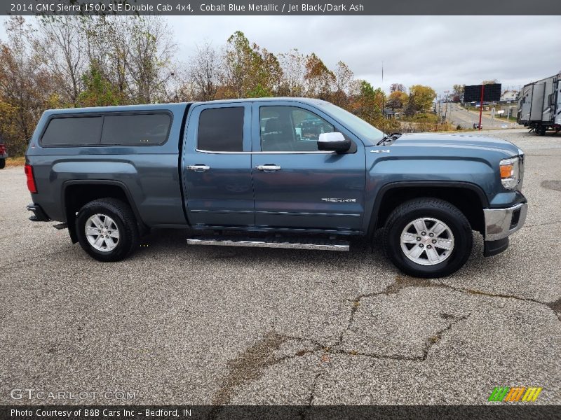 Cobalt Blue Metallic / Jet Black/Dark Ash 2014 GMC Sierra 1500 SLE Double Cab 4x4