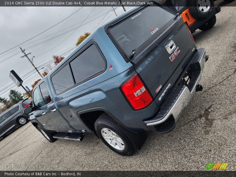 Cobalt Blue Metallic / Jet Black/Dark Ash 2014 GMC Sierra 1500 SLE Double Cab 4x4