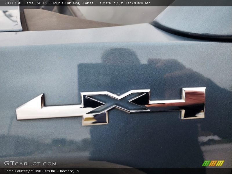 Cobalt Blue Metallic / Jet Black/Dark Ash 2014 GMC Sierra 1500 SLE Double Cab 4x4