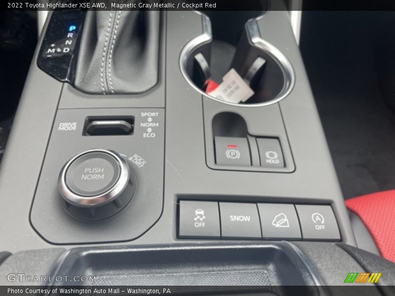 Magnetic Gray Metallic / Cockpit Red 2022 Toyota Highlander XSE AWD