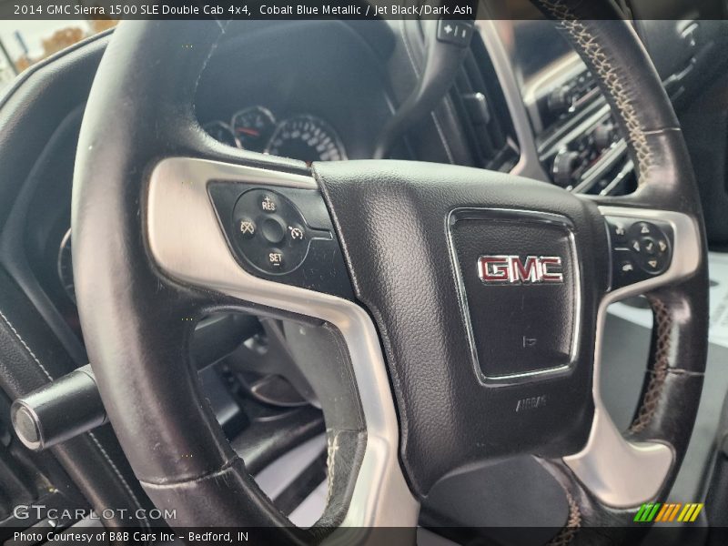 Cobalt Blue Metallic / Jet Black/Dark Ash 2014 GMC Sierra 1500 SLE Double Cab 4x4