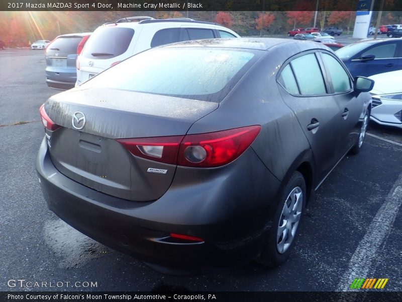 Machine Gray Metallic / Black 2017 Mazda MAZDA3 Sport 4 Door