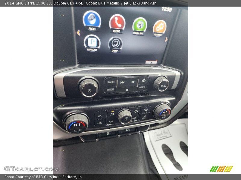 Cobalt Blue Metallic / Jet Black/Dark Ash 2014 GMC Sierra 1500 SLE Double Cab 4x4