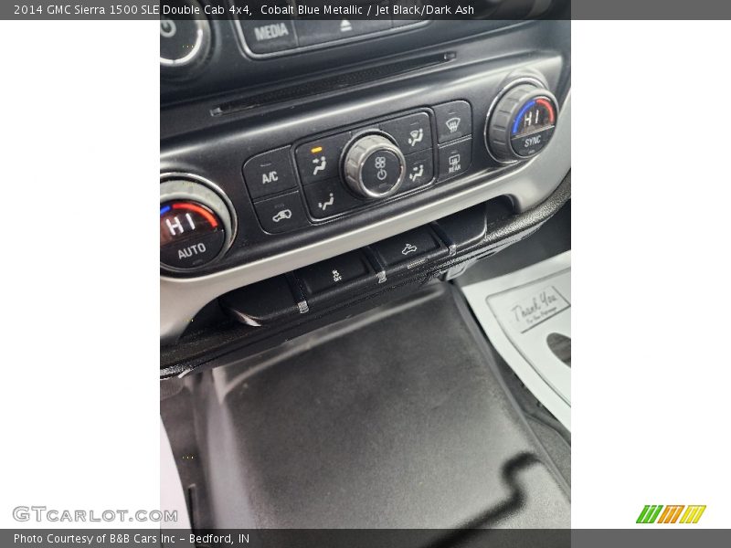 Cobalt Blue Metallic / Jet Black/Dark Ash 2014 GMC Sierra 1500 SLE Double Cab 4x4