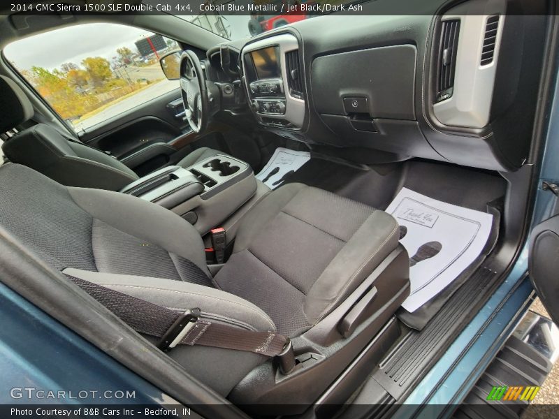 Cobalt Blue Metallic / Jet Black/Dark Ash 2014 GMC Sierra 1500 SLE Double Cab 4x4