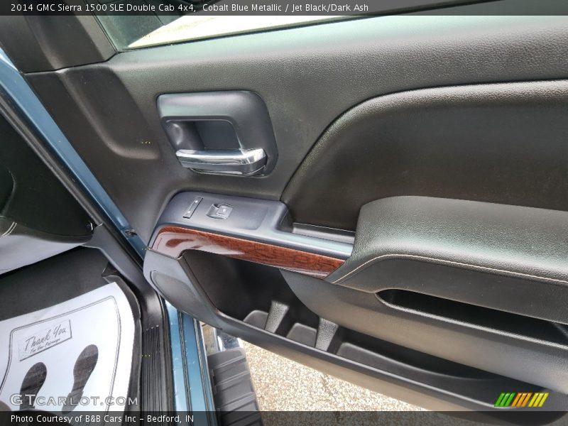 Cobalt Blue Metallic / Jet Black/Dark Ash 2014 GMC Sierra 1500 SLE Double Cab 4x4