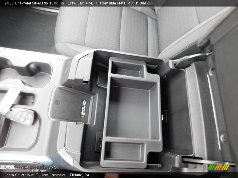 Glacier Blue Metallic / Jet Black 2023 Chevrolet Silverado 1500 RST Crew Cab 4x4