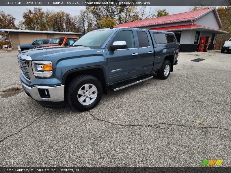Cobalt Blue Metallic / Jet Black/Dark Ash 2014 GMC Sierra 1500 SLE Double Cab 4x4