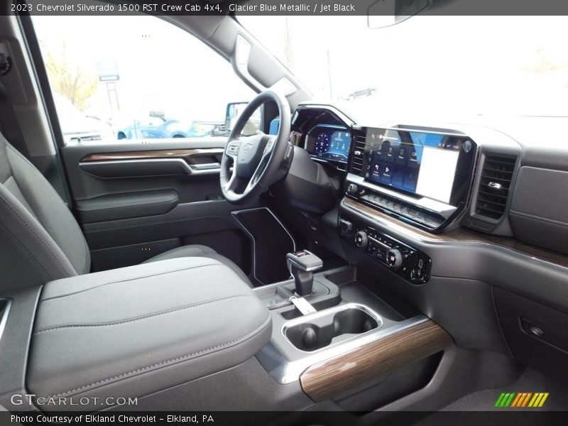 Glacier Blue Metallic / Jet Black 2023 Chevrolet Silverado 1500 RST Crew Cab 4x4