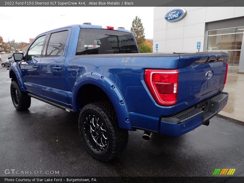 Atlas Blue Metallic / Black 2022 Ford F150 Sherrod XLT SuperCrew 4x4