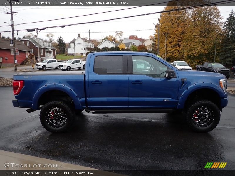 Atlas Blue Metallic / Black 2022 Ford F150 Sherrod XLT SuperCrew 4x4