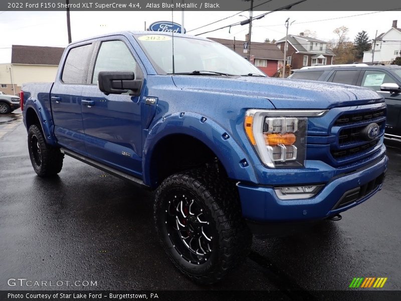 Atlas Blue Metallic / Black 2022 Ford F150 Sherrod XLT SuperCrew 4x4