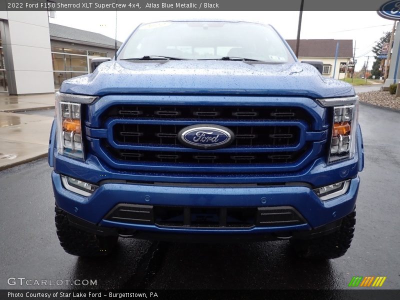 Atlas Blue Metallic / Black 2022 Ford F150 Sherrod XLT SuperCrew 4x4