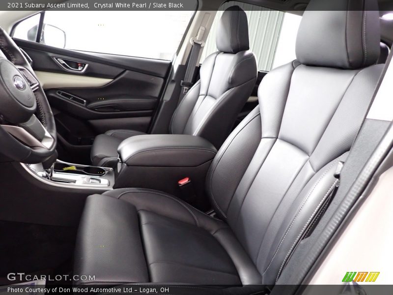 Crystal White Pearl / Slate Black 2021 Subaru Ascent Limited