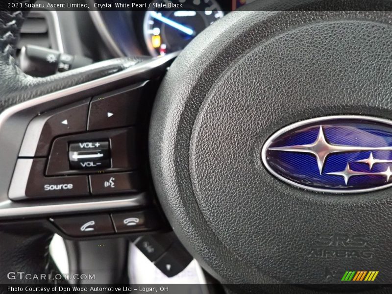 Crystal White Pearl / Slate Black 2021 Subaru Ascent Limited
