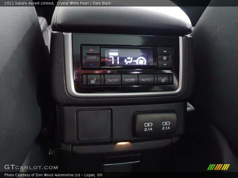 Crystal White Pearl / Slate Black 2021 Subaru Ascent Limited