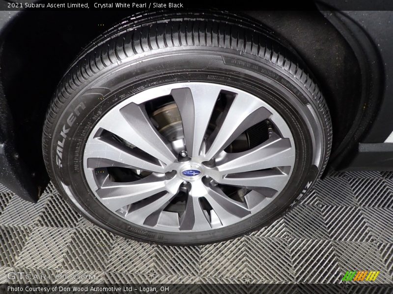 Crystal White Pearl / Slate Black 2021 Subaru Ascent Limited