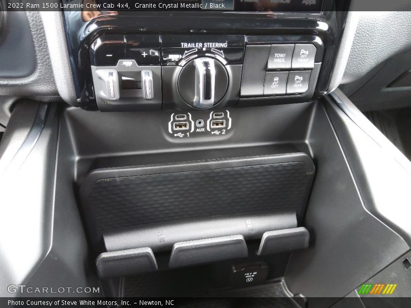 Granite Crystal Metallic / Black 2022 Ram 1500 Laramie Crew Cab 4x4