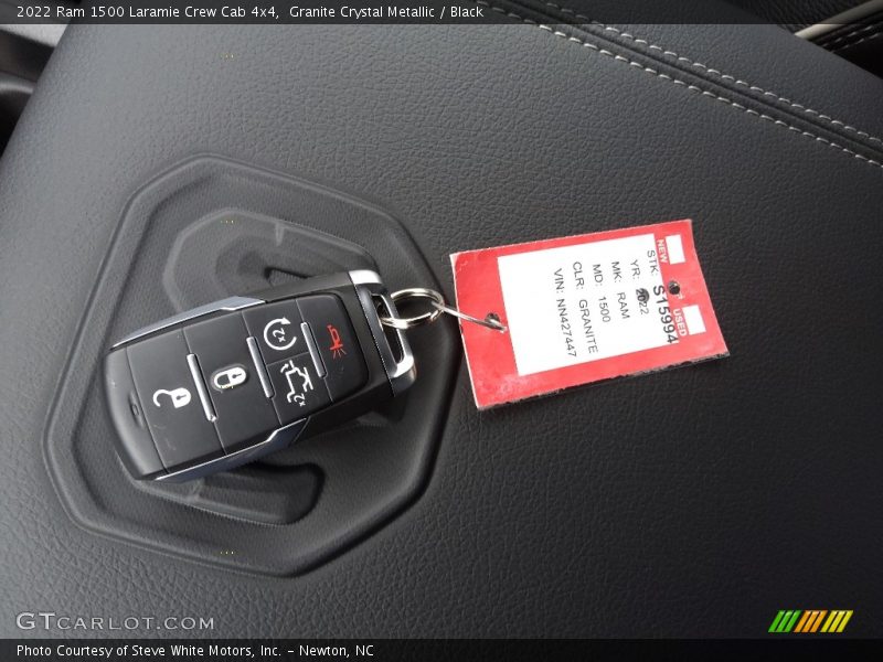 Granite Crystal Metallic / Black 2022 Ram 1500 Laramie Crew Cab 4x4