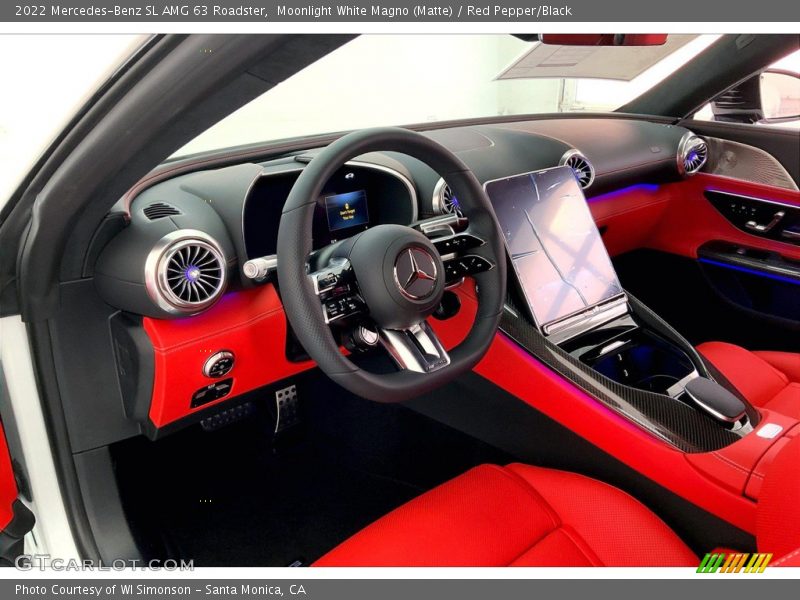 Front Seat of 2022 SL AMG 63 Roadster