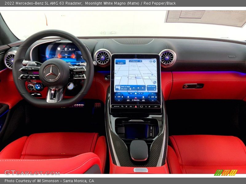 Dashboard of 2022 SL AMG 63 Roadster