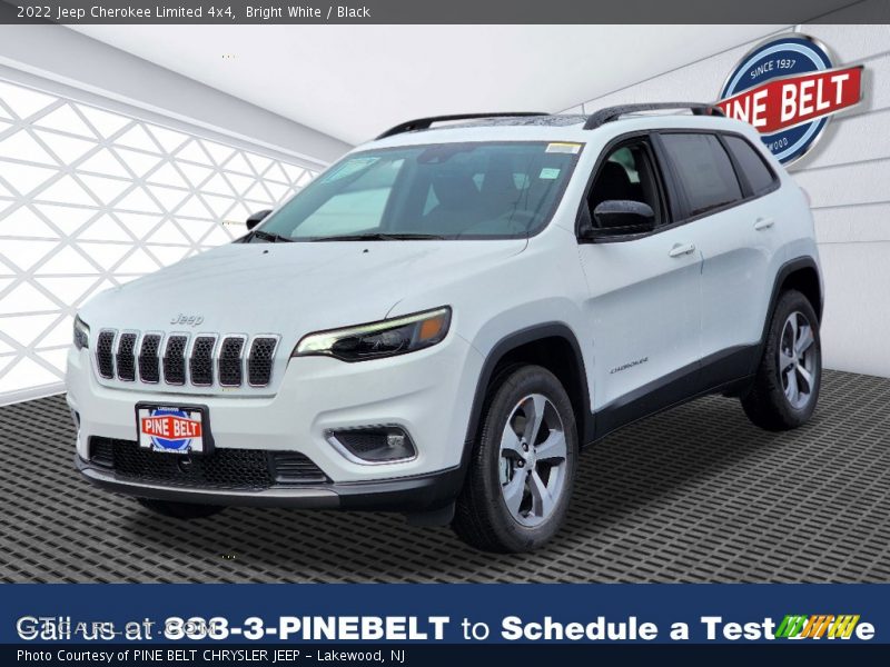 Bright White / Black 2022 Jeep Cherokee Limited 4x4