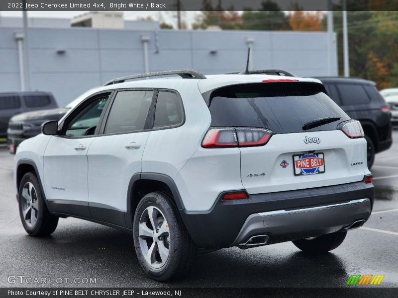 Bright White / Black 2022 Jeep Cherokee Limited 4x4