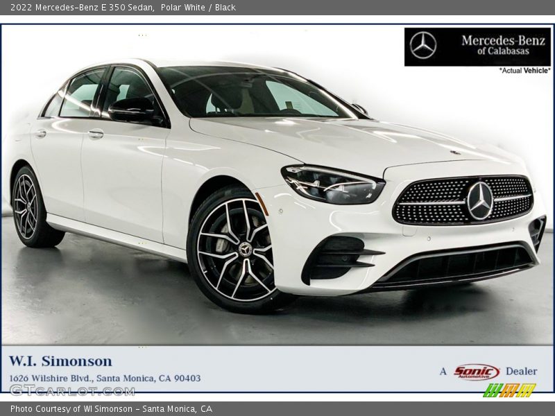 Polar White / Black 2022 Mercedes-Benz E 350 Sedan