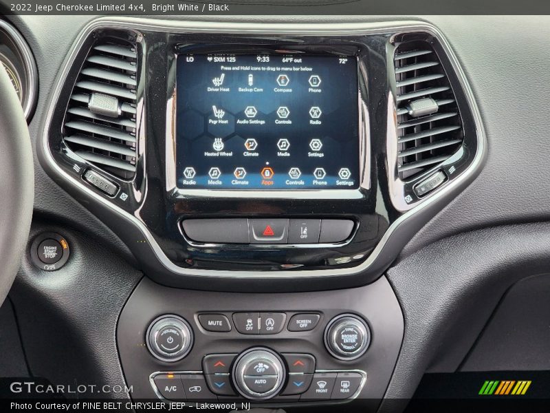 Bright White / Black 2022 Jeep Cherokee Limited 4x4