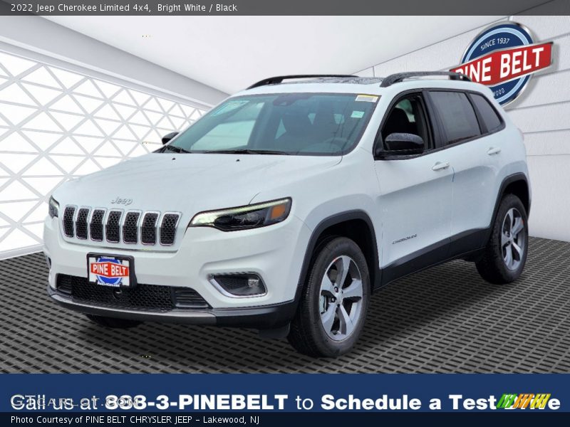 Bright White / Black 2022 Jeep Cherokee Limited 4x4