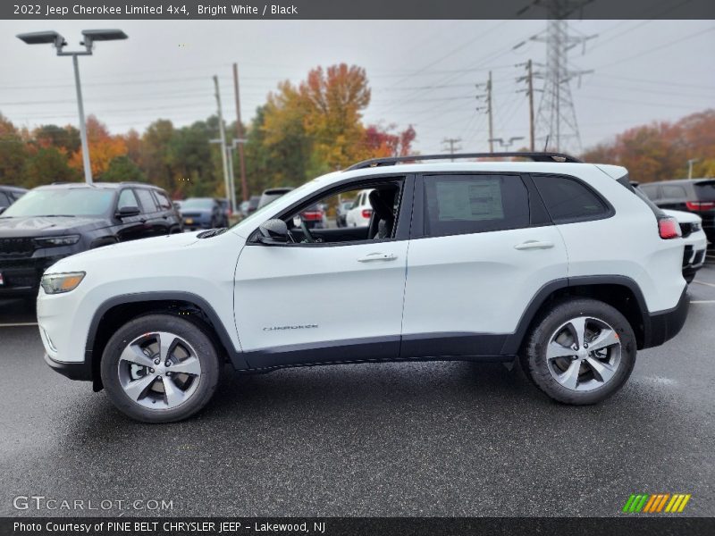 Bright White / Black 2022 Jeep Cherokee Limited 4x4