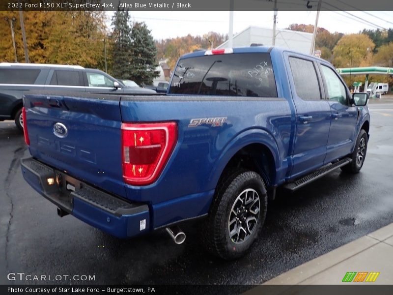 Atlas Blue Metallic / Black 2022 Ford F150 XLT SuperCrew 4x4