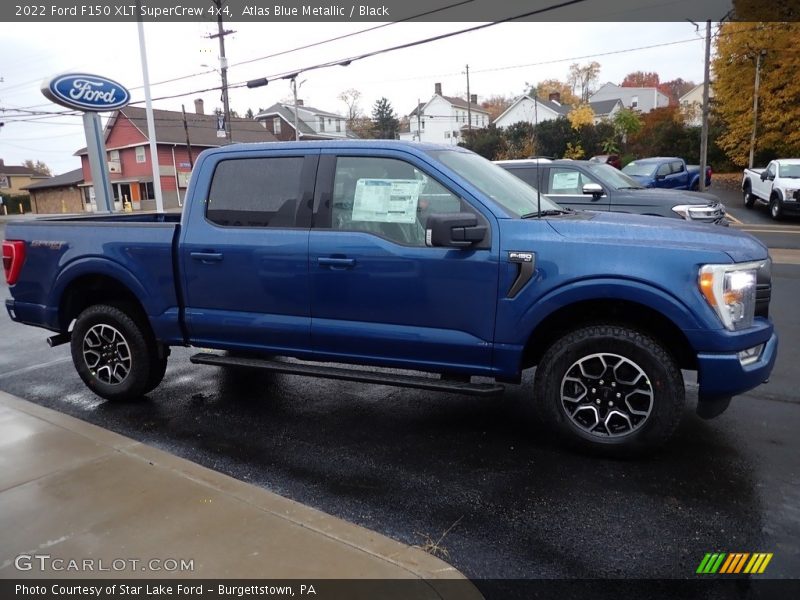 Atlas Blue Metallic / Black 2022 Ford F150 XLT SuperCrew 4x4