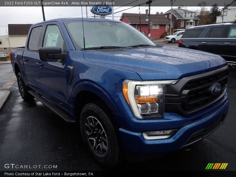 Atlas Blue Metallic / Black 2022 Ford F150 XLT SuperCrew 4x4