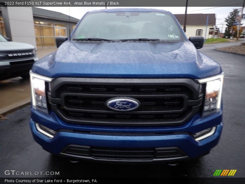 Atlas Blue Metallic / Black 2022 Ford F150 XLT SuperCrew 4x4
