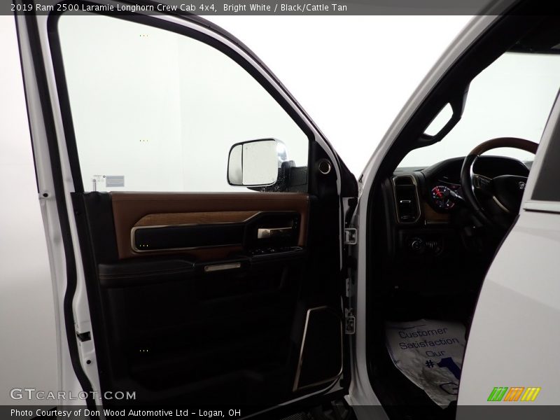 Bright White / Black/Cattle Tan 2019 Ram 2500 Laramie Longhorn Crew Cab 4x4