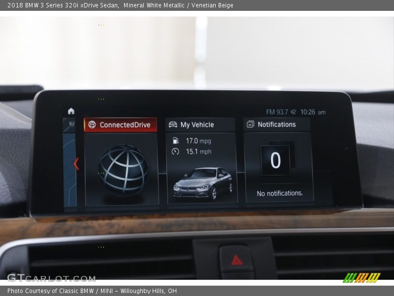 Mineral White Metallic / Venetian Beige 2018 BMW 3 Series 320i xDrive Sedan