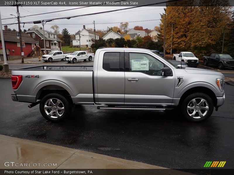 Iconic Silver Metallic / Medium Dark Slate 2022 Ford F150 XLT SuperCab 4x4