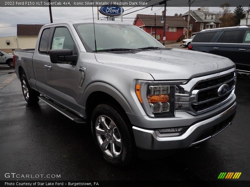 Iconic Silver Metallic / Medium Dark Slate 2022 Ford F150 XLT SuperCab 4x4